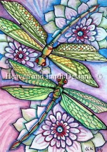 Diamond Painting Canvas - QS Dragonflies